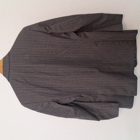 Michael Kors Mens Blue Striped Light Wool Two-Button Blazer Jacket - Picture 4 of 7